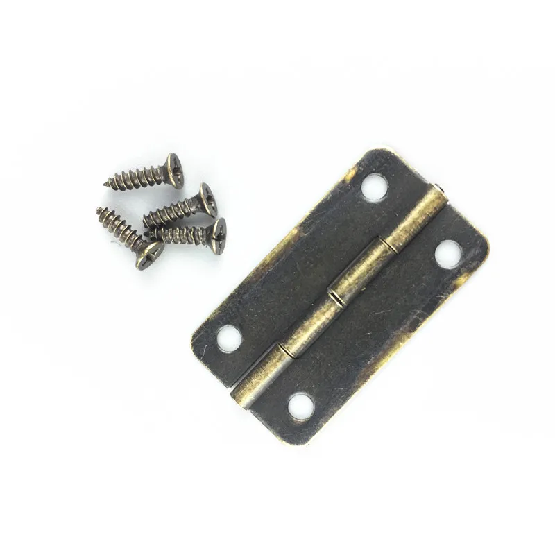 

10pcs Small 180 degrees 30*17mm hinges rectangle hinges Furniture hardware accessories Jewelry box hinge wooden box