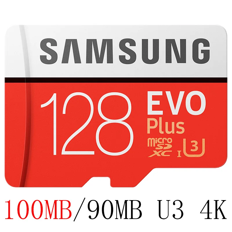 Карта памяти SAMSUNG класс 10 флэш TF Micro SD карта U3/U1 4K 256 ГБ 128 Гб 64 ГБ 32 ГБ 16 ГБ 100 МБ/с./с Microsd карта для мобильного телефона - Емкость: MB-MC128GB