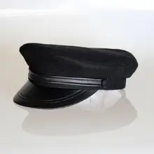 Американский стиль, шерстяная темно-синяя военная шапка, шерстяная Студенческая шапка 55 57 59 61 см, матросские головные уборы для мужчин и женщин, мужские и женские S500