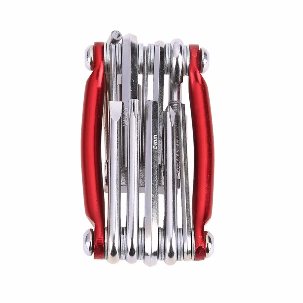 cheap 11 in 1 Bicycle Repaire Tool Set Bike Wrench Screwdriver Chain Carbon Steel Bike Multifunction Tools Kit Parts Accessories