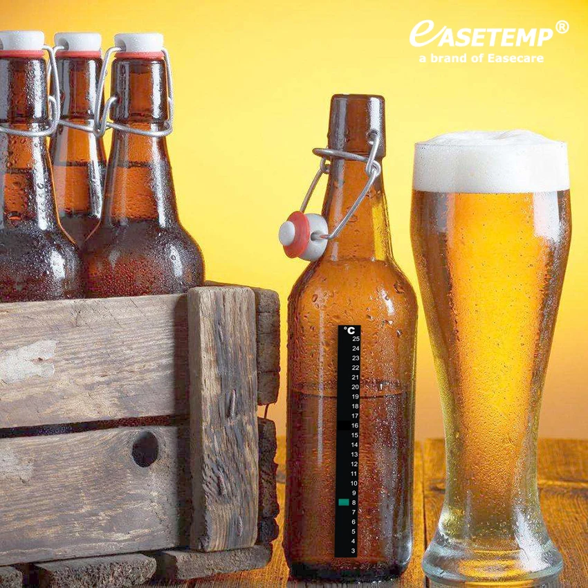 

500pcs/lot Free Shipping by DHL Homebrew Thermometer for Beer or Wine Brew (3-25 degree in Celsius) with Sticker