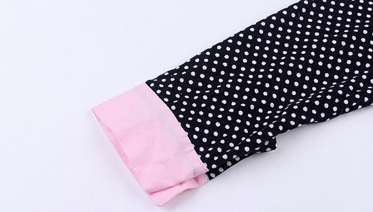 Girls Dot Shirts Spring & Autumn Children Long Sleeve Blouse 4-14 Years Brand Kids Clothes Outerwear