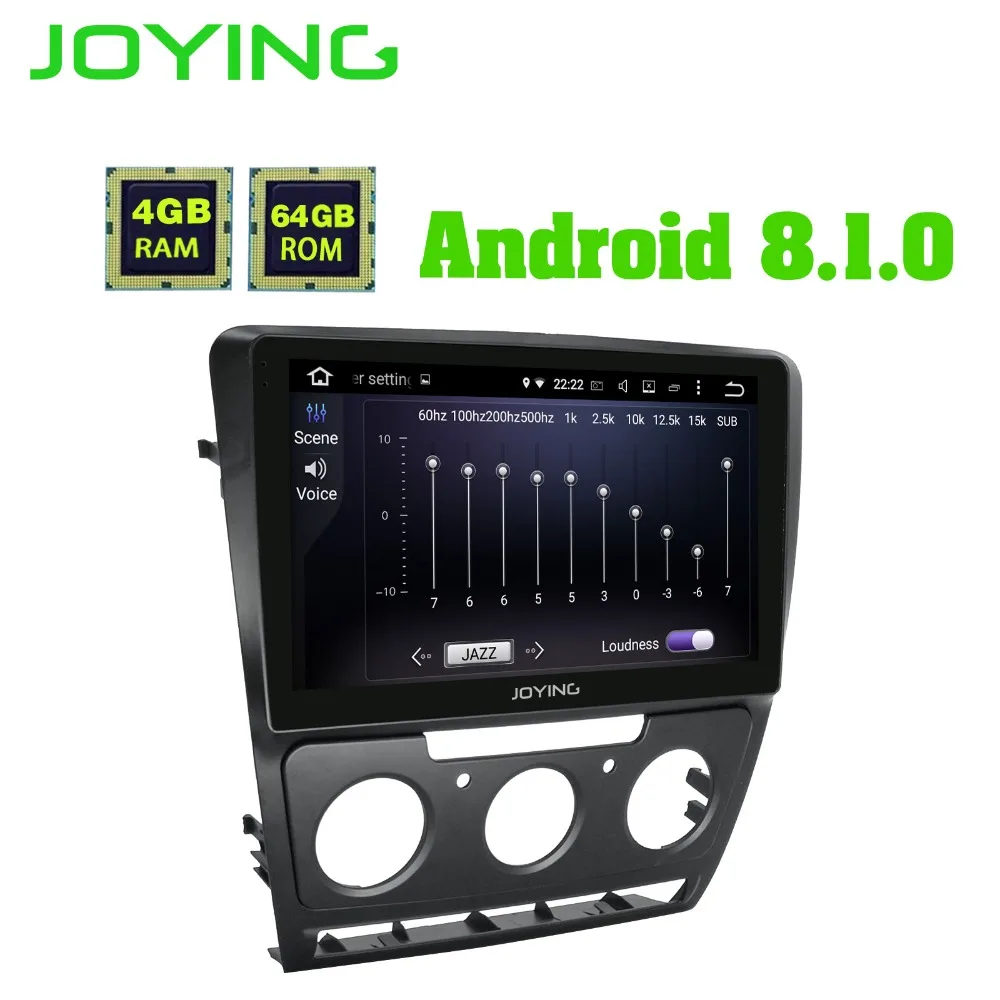 Perfect 10.1"IPS 4GB+64GB Android 8.1.0 Car Radio Audio Stereo Head Unit For Volkswagen Skoda Octavia 2007-2014 GPS Multimedia Player 2