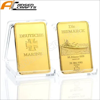 

WW2 Die Bismarck Battleship Deutsche Marine Bullion Ingot Bar