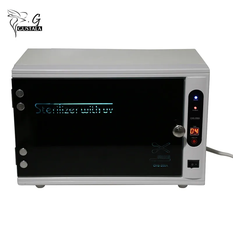 Gustala 220V Professional Sterilizer Nail Tools UV Nail Disinfection Cabinet Manicure Tools Nail Electric Equipment Therapy