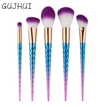 Hot Best Deal Beauty Girl 5Pcs Colorful Cosmetic Eyebrow Eyeshadow Brush Makeup Brush Sets Kits Tools Nov.11