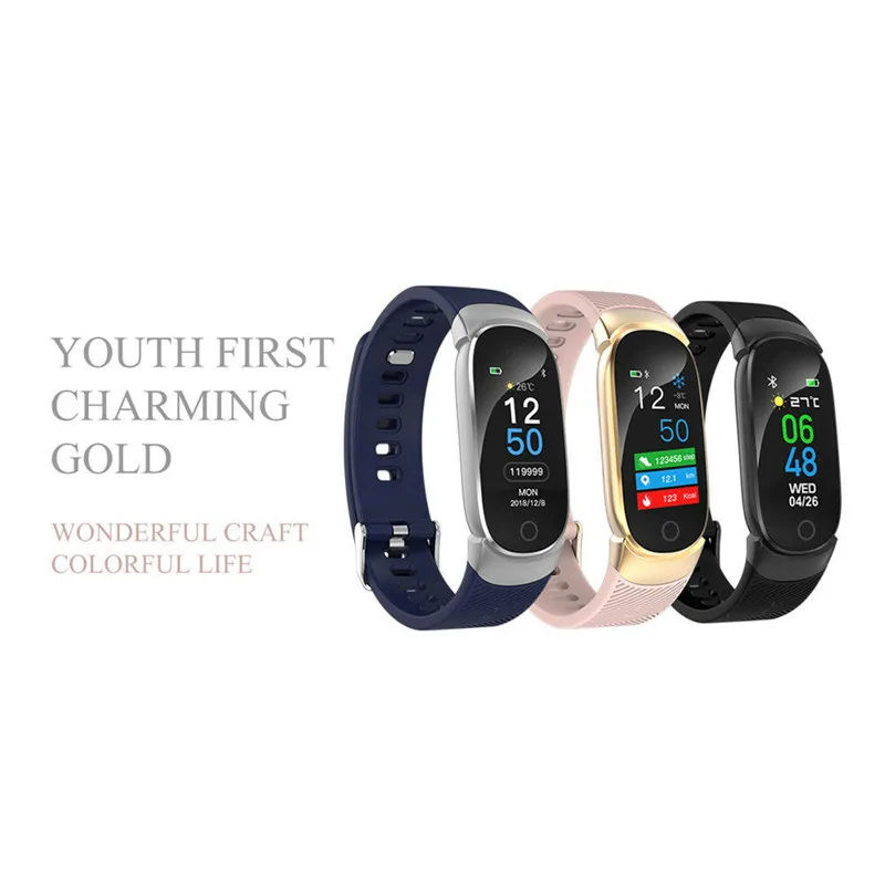 

QW16 Smart Watches Pedometer Heart Rate Blood Pressure Monitor Fitness Tracker UK Andorid IOS