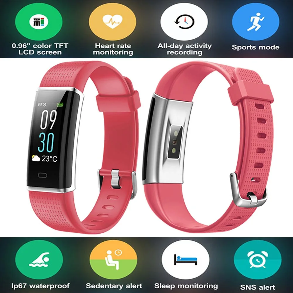 Color Screen Smart Wristband Band Sports Bracelet Heart Rate Carories Activity Fitness Tracker for Huawei nova 2 Plus Mate S 9 8 Color Screen Smart Wristband Band Sports Bracelet Heart Rate Carories Activity Fitness Tracker for Huawei nova 2 Plus Mate S 9 8