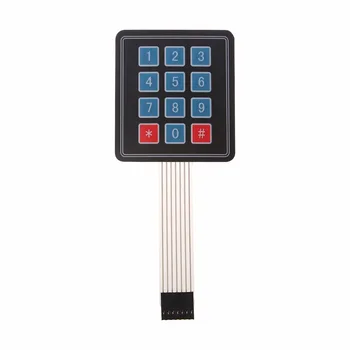 

Matrix Array 12 Key Membrane Switch Keypad Keyboard For AVR 4 x 3 High Quality C26
