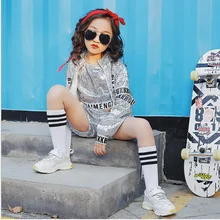 Детские костюмы для бальных танцев в стиле джаз, хип-хоп, с блестками, комплект из рубашки и штанов для девочек и мальчиков, вечерние костюмы для танцев