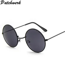 Новинка, брендовые дизайнерские классические круглые солнцезащитные очки, мужские маленькие винтажные Ретро очки John Lennon, женские очки для вождения, металлические очки