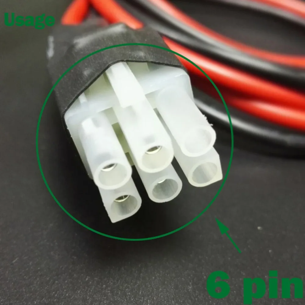 5pcs 6p 6pin Power Connector Plug Cord with Heat shrinkable tube For Yaesu FT-857D FT-897D IC-725A Radio Accessories Repair (2)