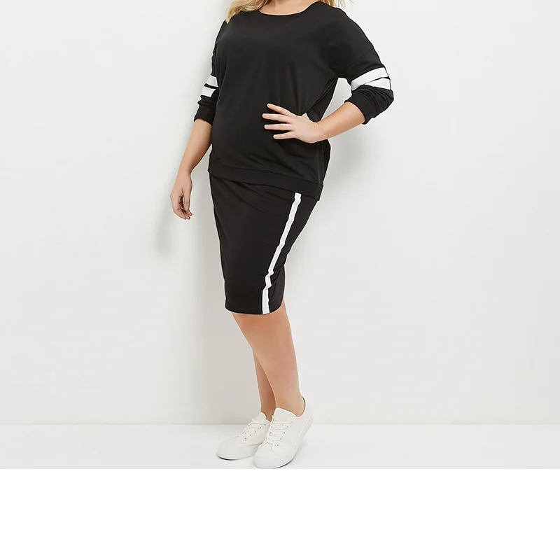 Kissmilk Plus Size New Fashion Women Big large Size Color Block Contrast Sweatshirts Slim Sweatshirts 3XL 4XL 5XL 6XL Kissmilk Plus Size New Fashion Women Big large Size Color Block Contrast Sweatshirts Slim Sweatshirts 3XL 4XL 5XL 6XL