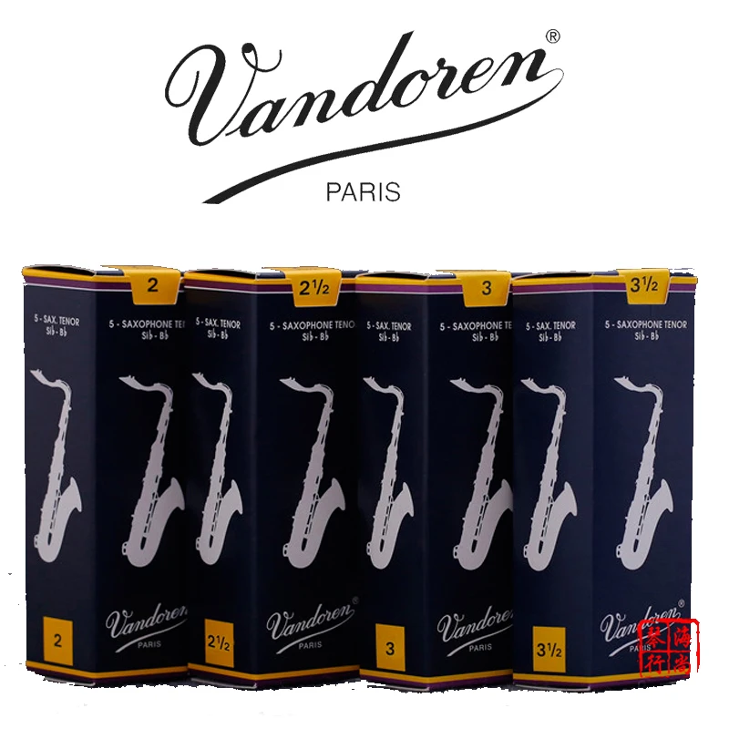 

Brand New Free Shipping Original Vandoren Traditional Tenor Saxophone Reeds Sax Tenor Sib Bb 1 Box Strengths available 2 1/2