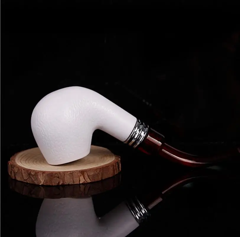 Smoking Resin Tobacco Pipe Copy Meerschaum Cigar Imitation Sepiolite Pipes for Friend