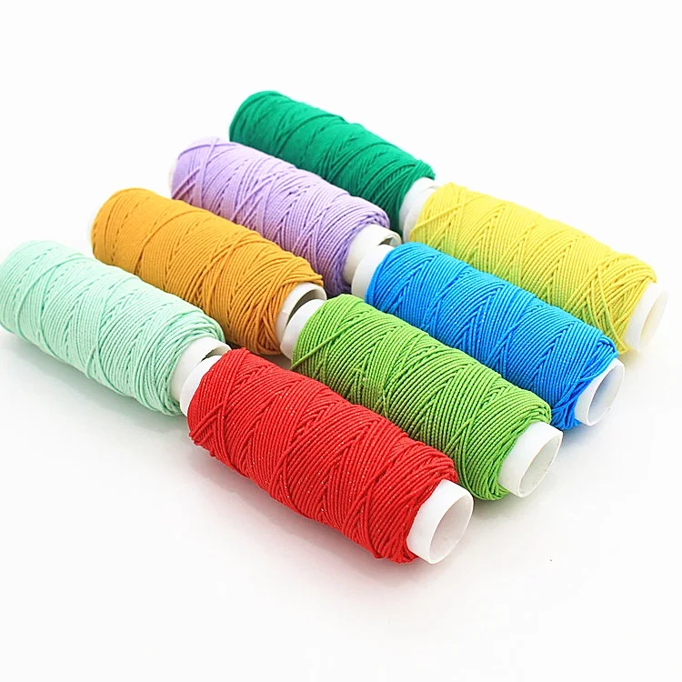 

10Pcs/lot Elastic Bands 0.5mm Nylon Outside And Rubber Inside Cord Elastic Cords String Thread For Sewing Clothes Dress textiles