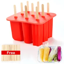 9 ячеек 3 типа детского силикона мороженое куб с крышкой лоток формы для мороженого мороженое производитель кухонных принадлежностей