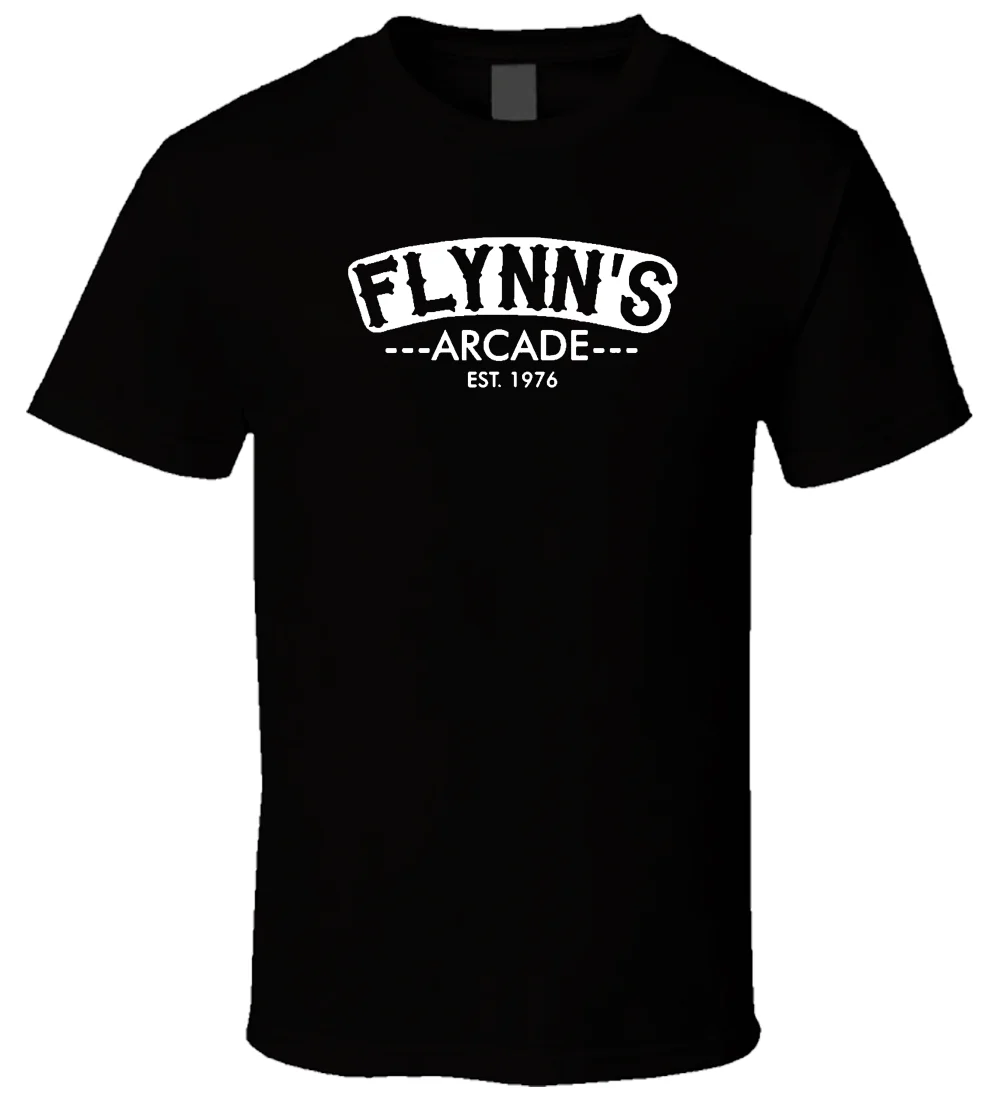 Flynn's Arcade 5 New Hot Sale Black Men T Shirt Cotton Size S - 3XL Brand Cotton Men Clothing Male Slim Fit T-Shirt Flynn's Arcade 5 New Hot Sale Black Men T Shirt Cotton Size S - 3XL Brand Cotton Men Clothing Male Slim Fit T-Shirt