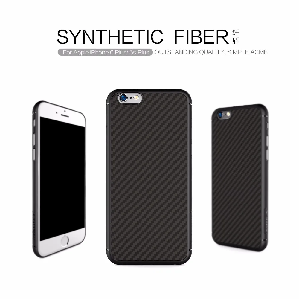 

Original Nillkin Synthetic Fiber Hard Back Cover Case for iPhone 6 Plus 6S Plus Phone Case with Iron Sheet Mobile Phone Case