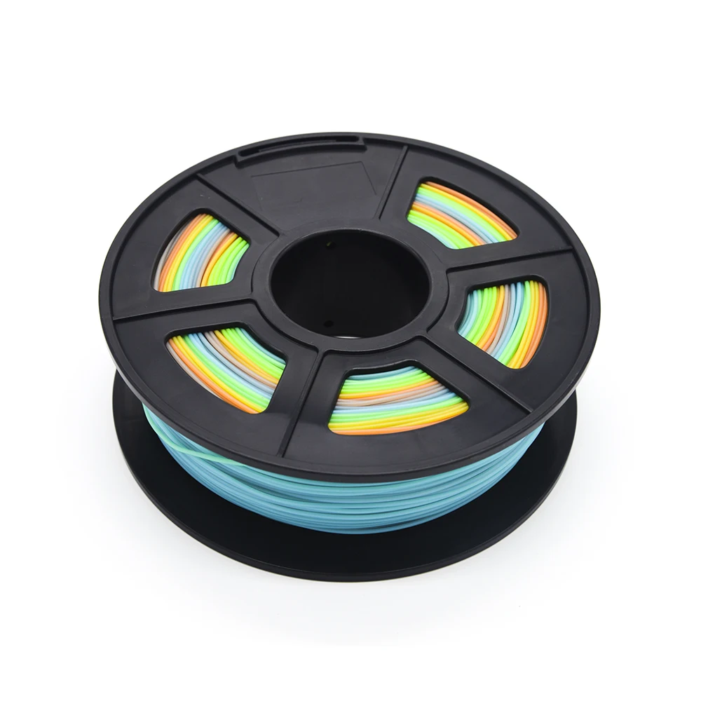 Filamento plástico do pla das multi cores