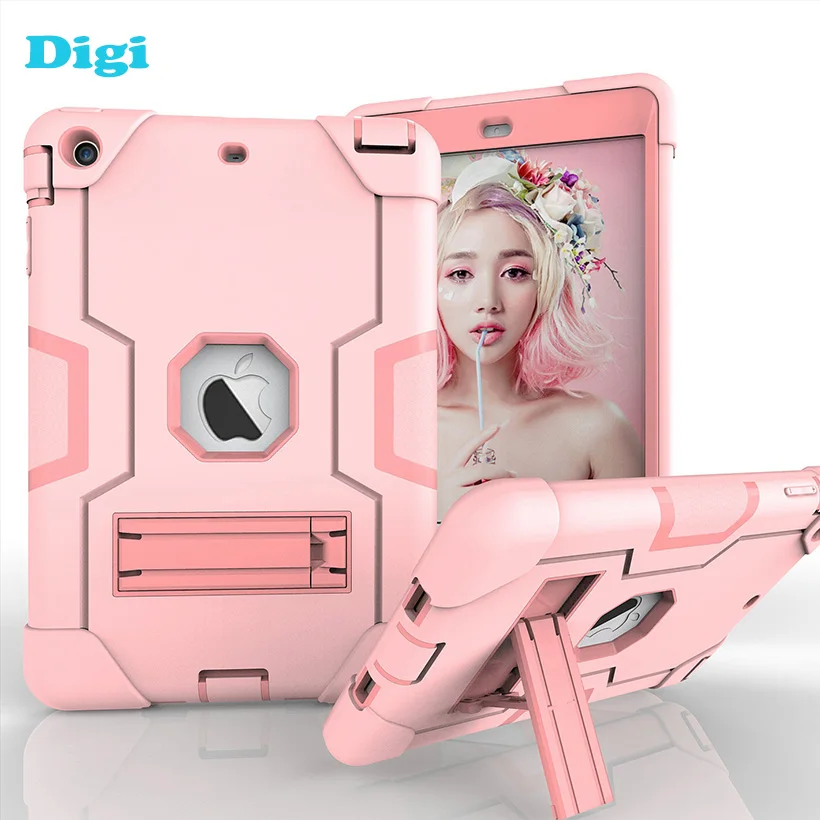 

for iPad Mini 1 2 3 7.9 inch Shockproof Armor Tablet Case iPad Mini2 Mini3 Protective Shell Skin Tablet Case With Desktop Holder