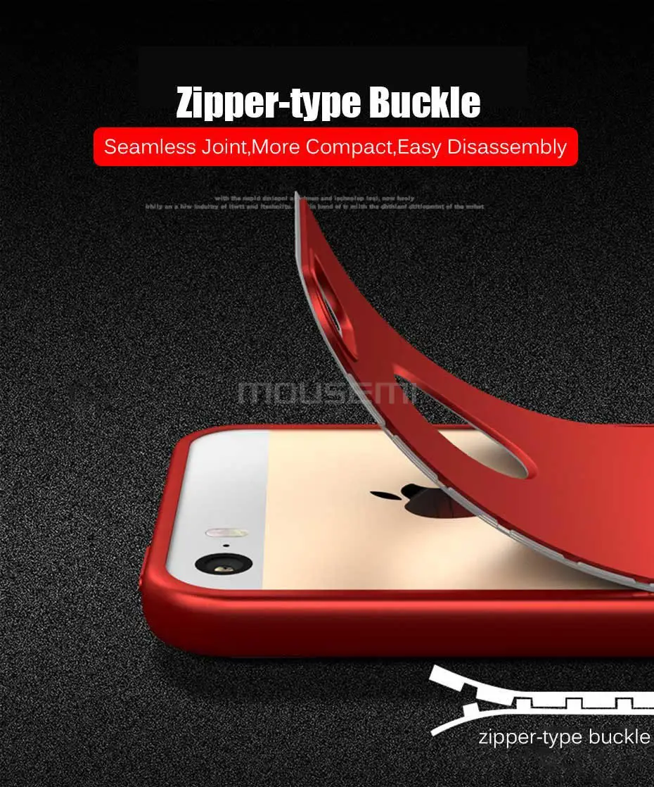 MOUSEMI For iPhone 6 6s 8 Plus Coque Phone Cases Silicone TPU Luxury Protection 360 Degree Full Body Cover Cases For iPhone 7 X (4)