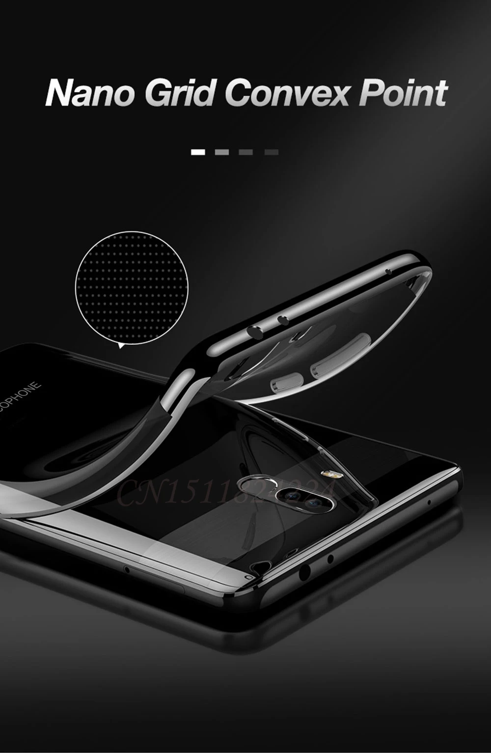 Clear Plating Case For pocophone F1 Cover Case On Xiaomi pocophone F1 Cover Soft Slim TPU bumper  (4)