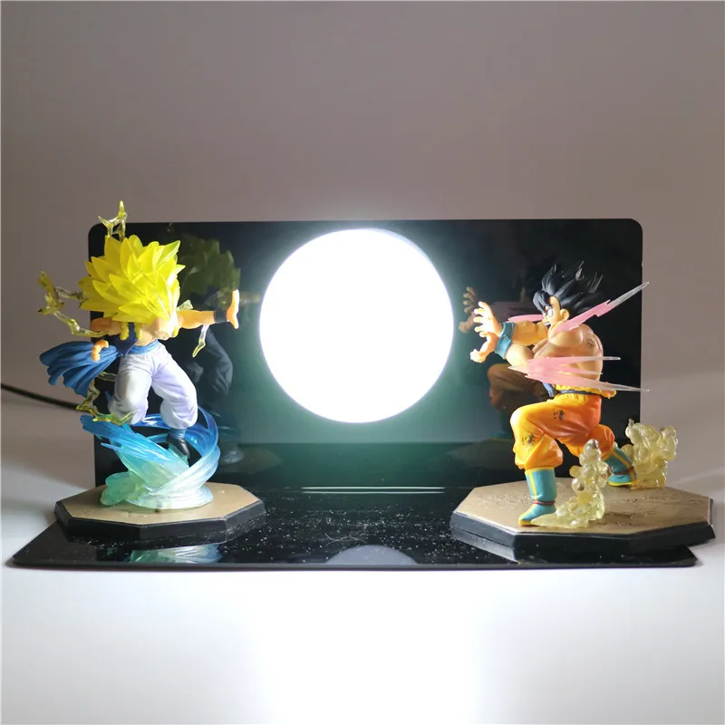 Goku Son фигурка Коллекционная Детские куклы Dragon Ball Z фигурки DIY аниме модель для детей Детские игрушки ночник TD-0115 - Цвет: Прозрачный