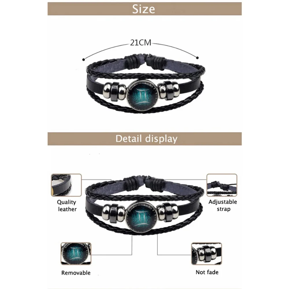 12 знаков зодиака браслет созвездий мужские браслеты из бисера ручной работы