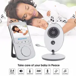 Babykam детский телефон камера видео детский монитор 2,4 дюймов ИК ночного видения Домофон Температурный датчик колыбельные babyphone радио няня