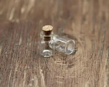 

500pcs/lot 12*18mm 0.5ml Cute Mini Clear Cork Stopper Glass Bottles Craft Wishing Decorate Jars Storage Containers DIY Bottles