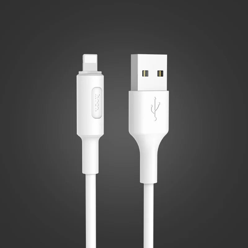 HOCO USB кабель для iPhone 11 Por X 8 7 6 5 6s plus Быстрая зарядка телефона USB кабель для передачи данных для Apple IOS 11 iPad USB Кабель зарядного устройства - Цвет: Белый