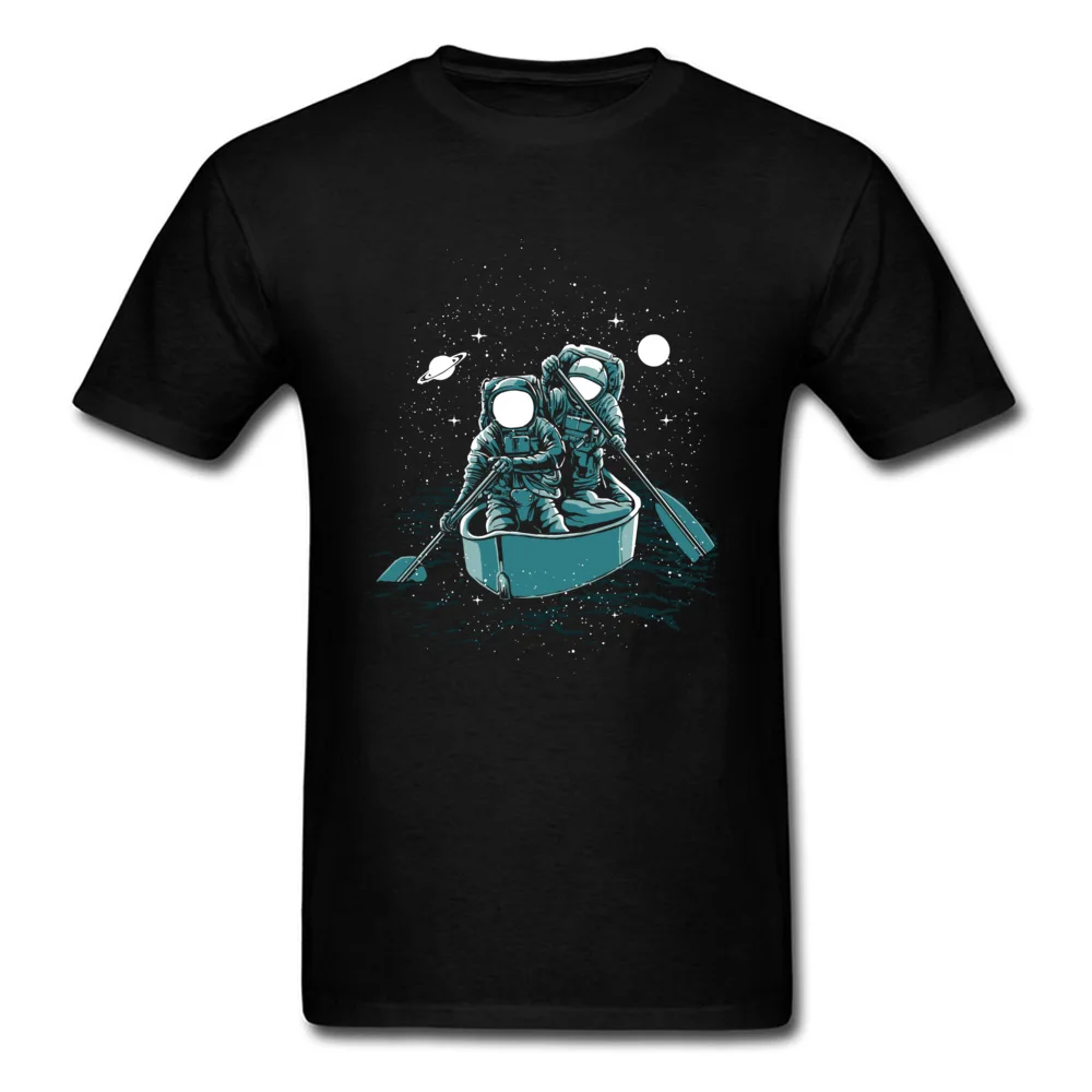

Hard Metal Rock Band Men T-Shirt Across The Galaxy Casual Tops & Tees 100% Cotton Leisure Tee Shirts SpaceX Astronaut Boat