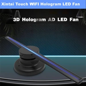 Xintai Touch 42 см 3D WIFI голограмма рекламный светодиодный вентилятор дисплей Голографическая голограмма логотип проектор