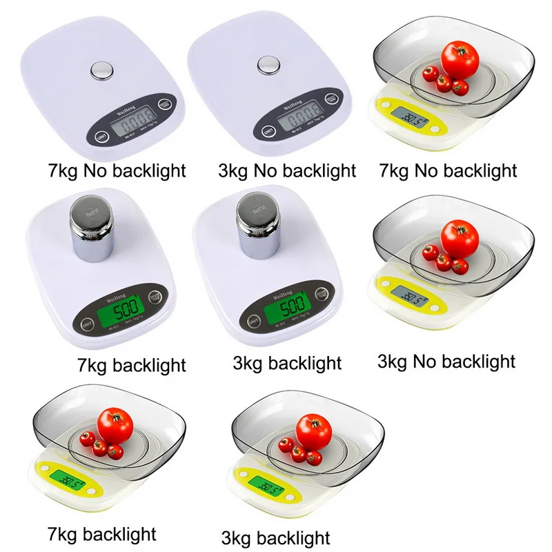 7 кг/3 кг 0,1/1g Кухня весы 3 стиля высокой точности ЖК-дисплей цифровой Дисплей мини весы грамм весы для Кухня Еда ювелирные изделия
