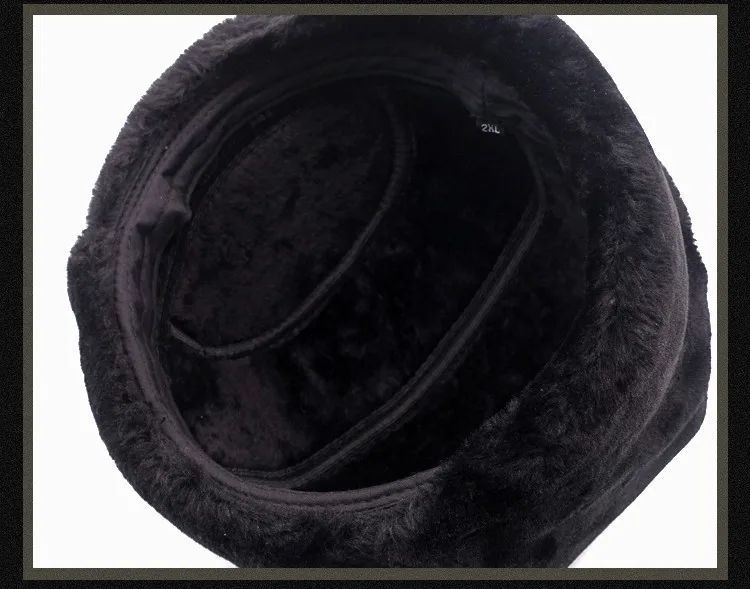 Новое поступление, кожаная мужская зимняя кожаная кепка, толстые теплые наушники для отца, шапка, Мужская теплая шапка, новогодний подарок, B-7138