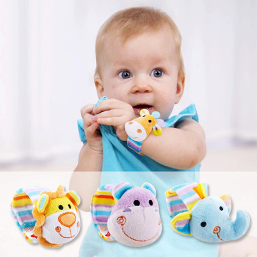 Cute Soft Baby Toy Educational Plush Rattles For Babies Socks Toy Pram