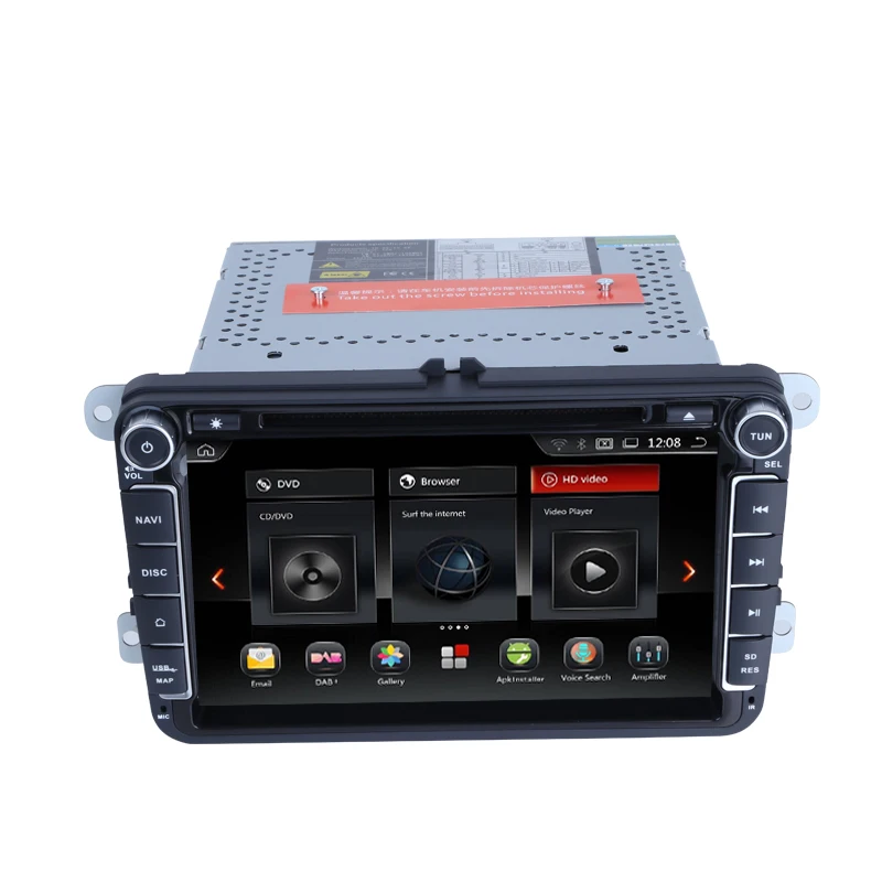 Sale CarExc Android 9.0 OS For Volkswagen Tiguan Jetta Passat VW Golf Car Radio With GPS WiFi Bluetooth USB SD Multimedia Navigation 3