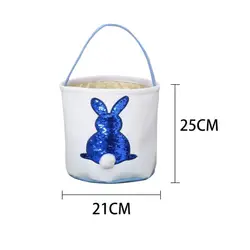 Рисунком кролика Подарочный Органайзер пасхальное Eagg конфеты сумка без ручек дети милый кролик подарок Корзина пасхальная вечерние