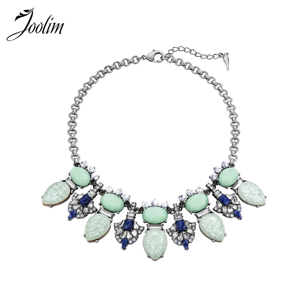 

JOOLIM Vintage Light Green Tangier Collar Necklace Choker Necklace Clothes Accessories Free Shipping