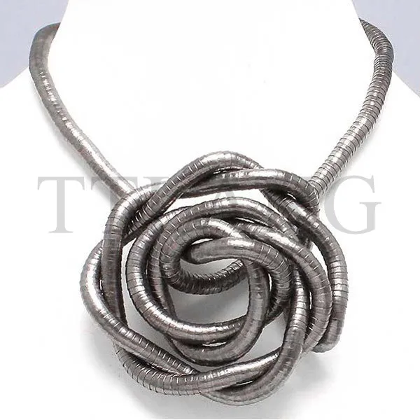 

Manufacture 8mm 90cm Silver Gold Gun-Black 3 Colors Plated Iron Bendable Flexible Bendy Snake Necklace,10pcs/pack