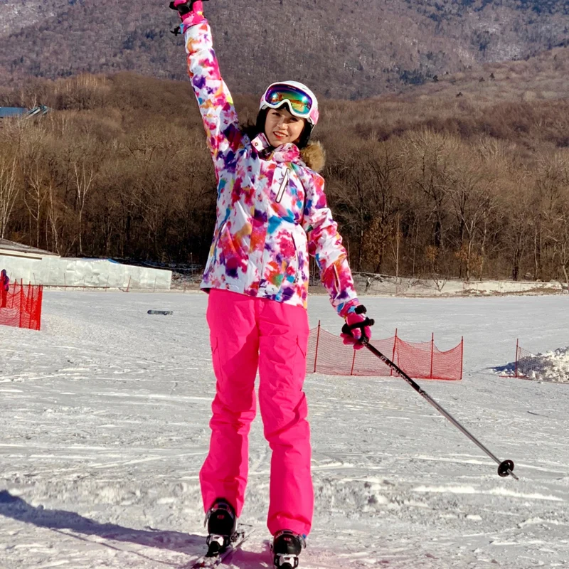 2018 womens ski suits лыжный комбинезон женский горнолыжный костюм Горнолыжный зимние