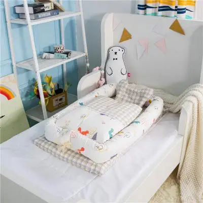 Удобная детская кровать с постельным бельем и одеялом можно разобрать и помыть детскую изоляционную кровать новорожденного бионической кровати - Цвет: squirrel
