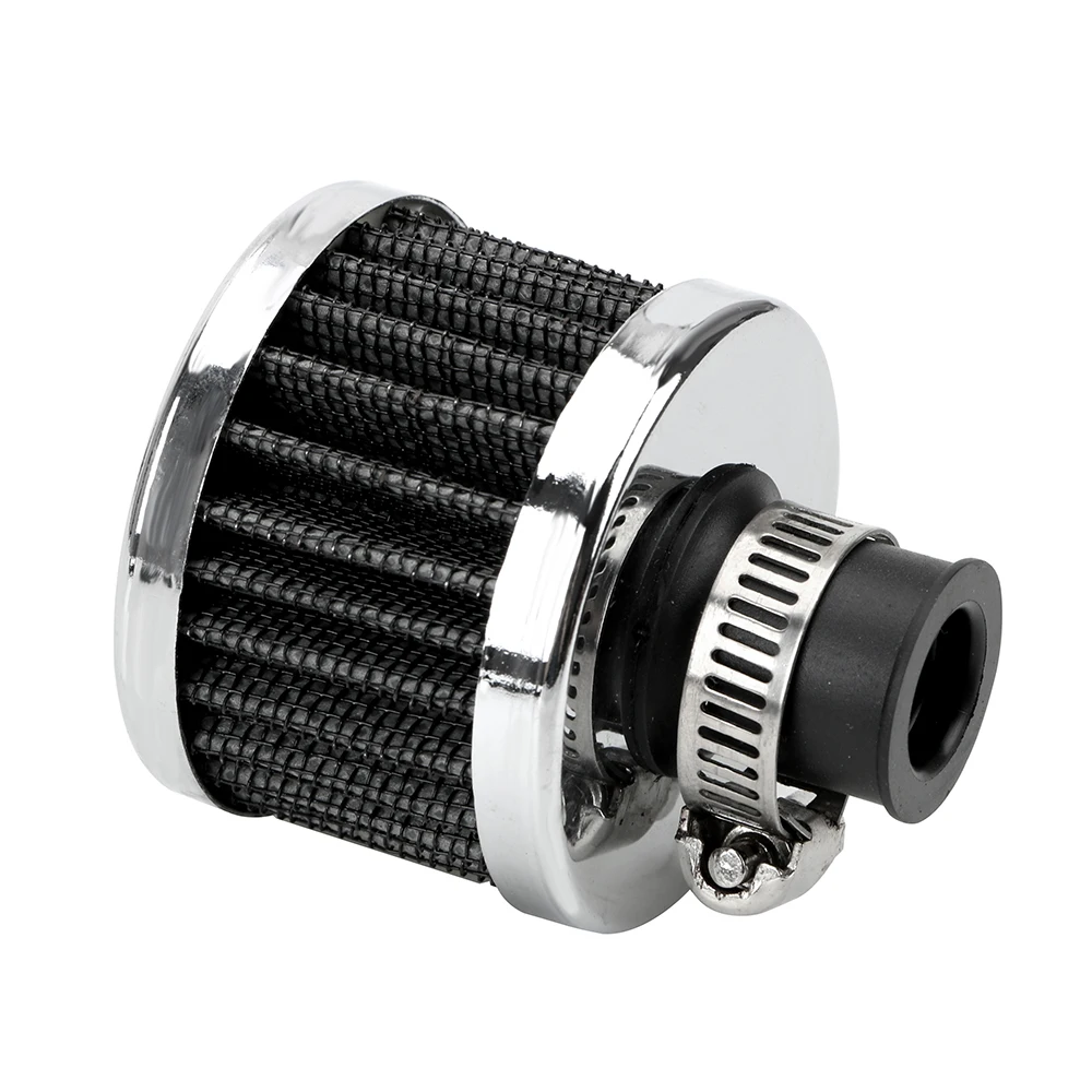 LEEPEE автомобильные фильтры универсальные для холодного воздухозаборника 12 мм турбо вентиляционные картерные воздушные фильтры для мотоцикла