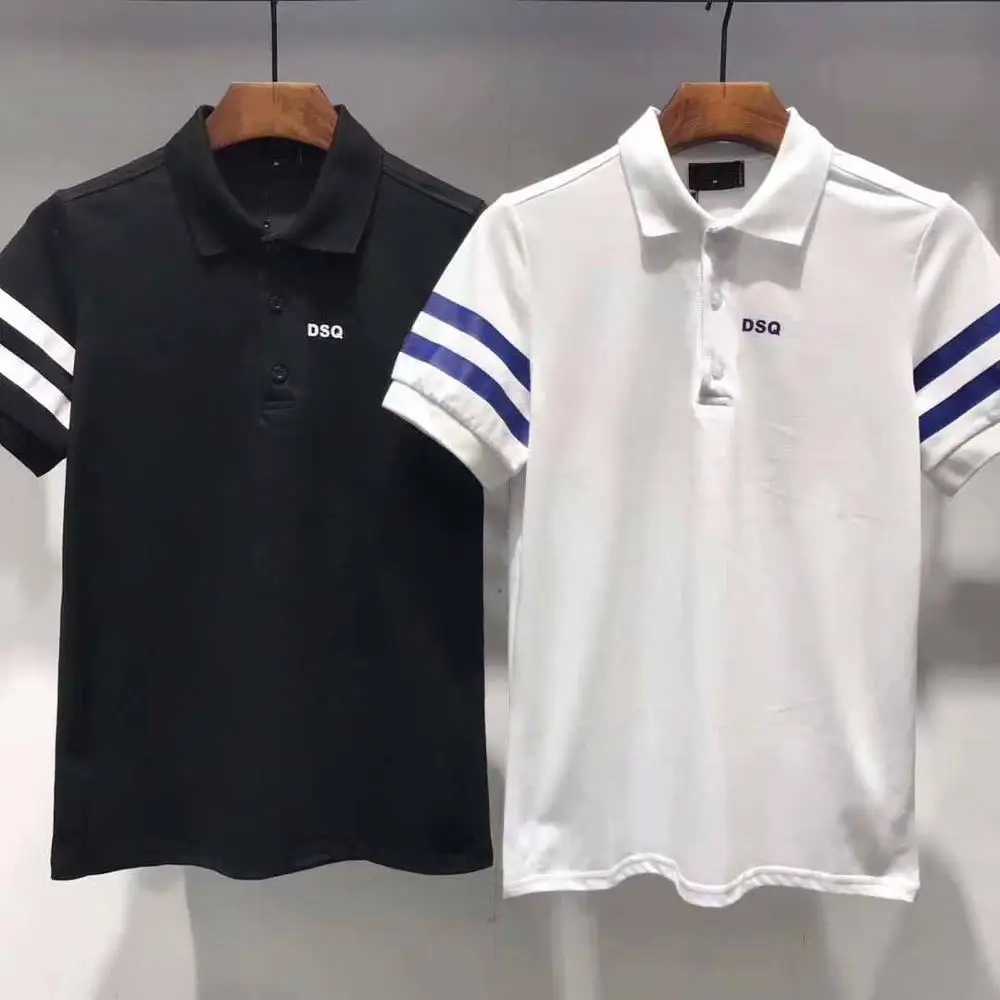 

DSENQI New polo Shirt Maple Leaf Printed Unisex Casual Summer Fashion Unisex Cool DSQ POLO shirt PL108