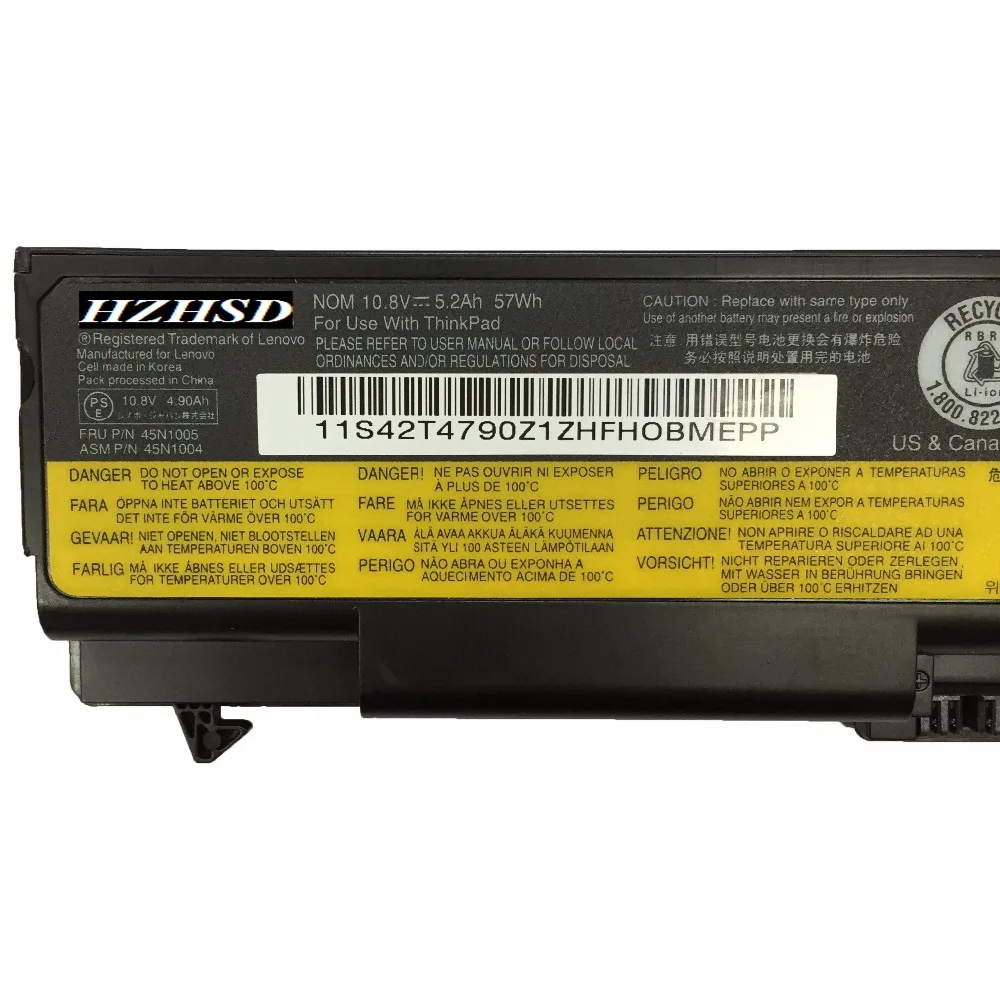  10.8v 57wh New Original T430 Laptop Battery for Lenovo thinkpad T530 W530 T430i L430 530 SL430 T410
