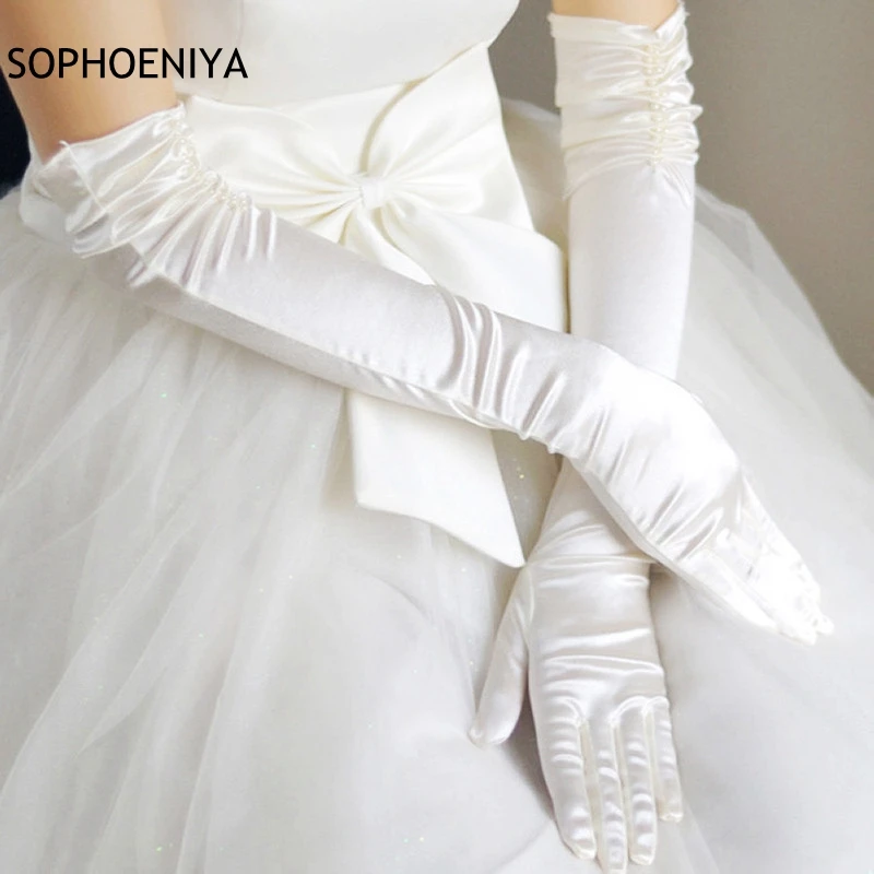 

New Arrival Long Bridal Gloves 2019 eLBOW Sexy wedding accessories vestido de festa Bridal garter cheap lace gloves sposa