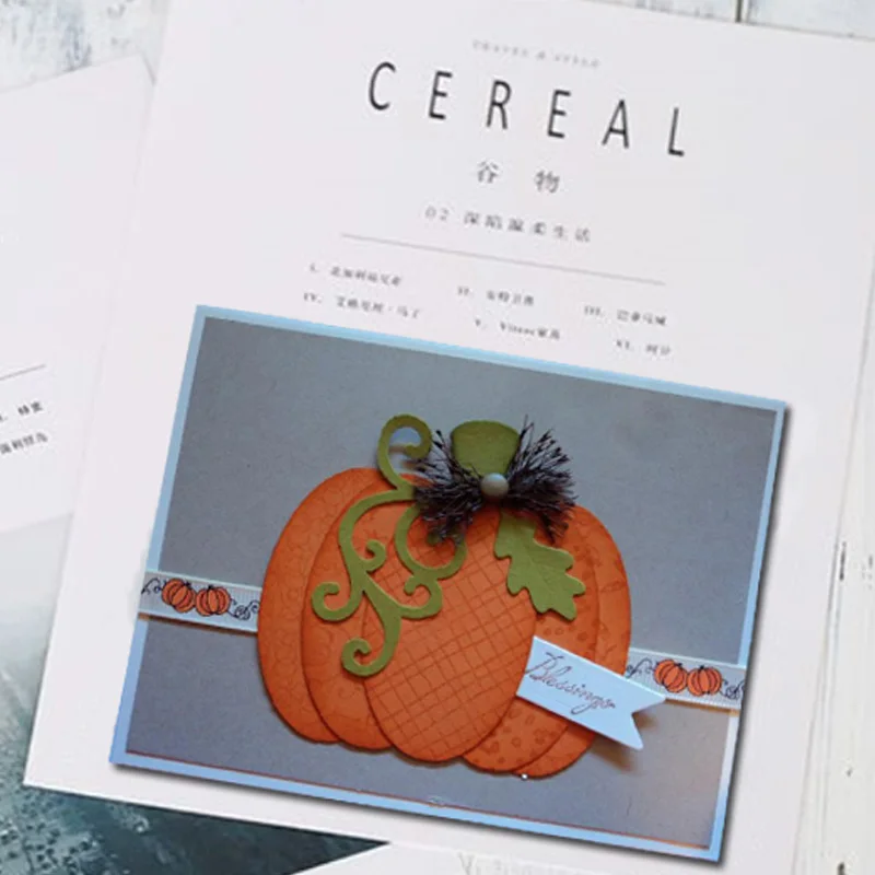 

Pumpkin vegetables Carbon steel Cutting Dies Stencil Craft for DIY Creative Scrapbook Cut Stamps Dies Embossing Paper Handcraft