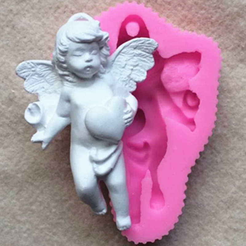 Ангел Мальчик силиконовая форма DIY пластырь для ароматерапии кулон плесень домашнее ремесло Мыло силиконовая форма