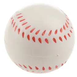 Белый бейсбольный мяч для снятия стресса